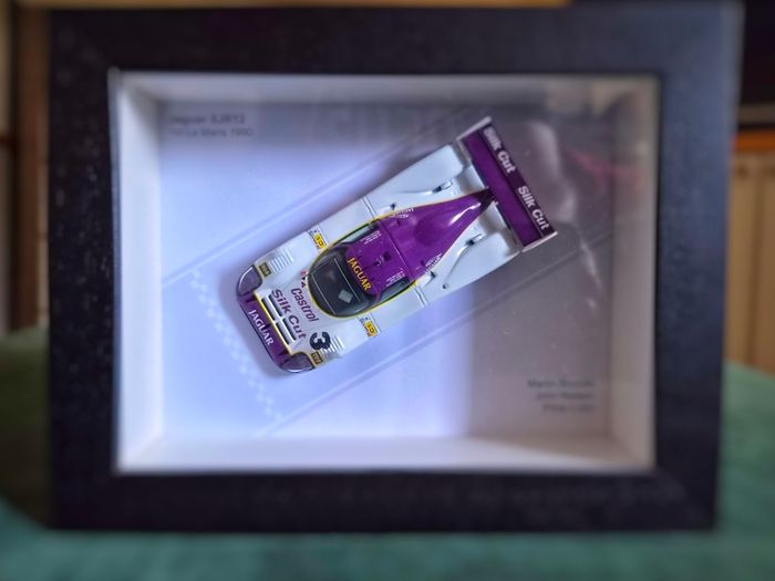 Jaguar XJR12 1990 Le Mans winning 1/43 Scale Model presented in a box style frame