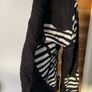 Women's bolero shrug cardigan black/ white flowers Bitte Kai Rand size 10-12 New Image 2