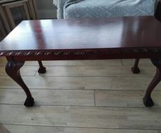 Handmade solid mahogany coffee table