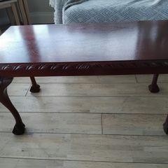 Handmade solid mahogany coffee table