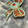 Beautiful Enamelled and Diamante Brooch Image 2
