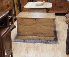 Victorian Pine Blanket Chest