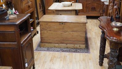 Victorian Pine Blanket Chest