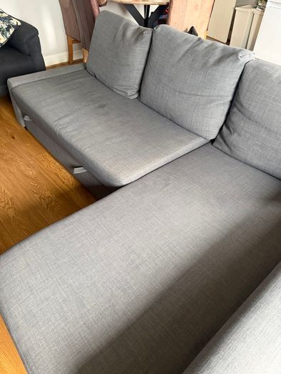 FREE IKEA Corner Sofa Bed with Storage (Dark Grey)