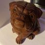 Indonesian Carved Wooden Bulldog Image 8