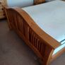 King size bed - solid oak Image 5