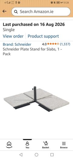 Schneider Parasol Plate Stand for Slabs