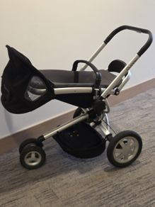 Quinny Buzz 3 All-Terrain Pushchair / Buggy - Charcoal Grey & Black (Silver Chassis)