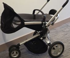 Quinny Buzz 3 All-Terrain Pushchair / Buggy - Charcoal Grey & Black (Silver Chassis)