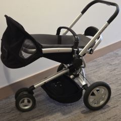 Quinny Buzz 3 All-Terrain Pushchair / Buggy - Charcoal Grey & Black (Silver Chassis)
