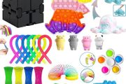 NEW SALE |  30Pcs Fidget Toys for Kids Adults, Sensory Fidgets Pack Anxiety Relief Toys for Autism, Simple Fidget Box with Fidget Popper for Party Bag Fillers