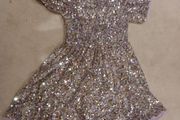 Dunnes girls sequin dress 8-9 new with tags