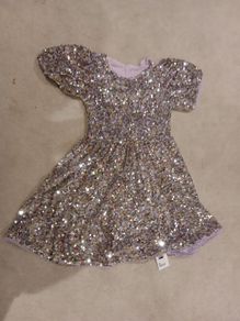 Dunnes girls sequin dress 8-9 new with tags