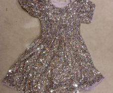 Dunnes girls sequin dress 8-9 new with tags