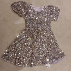 Dunnes girls sequin dress 8-9 new with tags