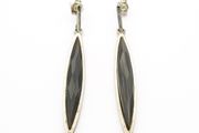 Vintage Smoky Quartz Sterling Silver Stud Earrings