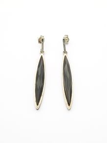 Vintage Smoky Quartz Sterling Silver Stud Earrings