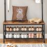 Large coat rack with bench, clothes rack Image 3