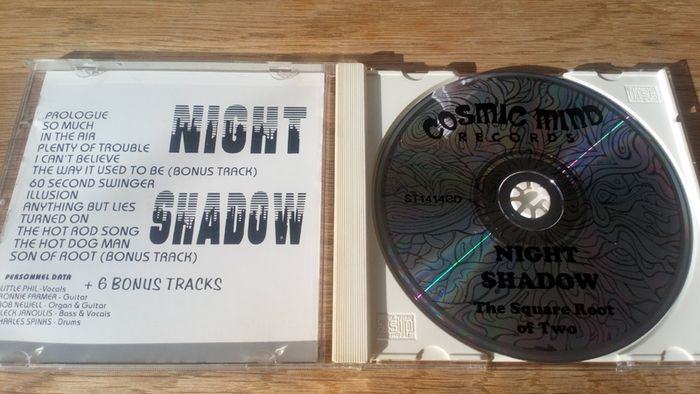 3 Pysche Rock Rare CD Night Shadow 1968 / Little Phil & The Night Shadows Square Root Of Two Plus 6 Bonus Tracks  + Tokyo Flashback 5 Comp + Nirvana Travelling On  Cloud Comp rare Psychedelic/Garage Rock/Fuzz