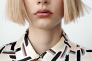 Fab Zara Limited Edition Ecru Satin Geometric Print Blouse