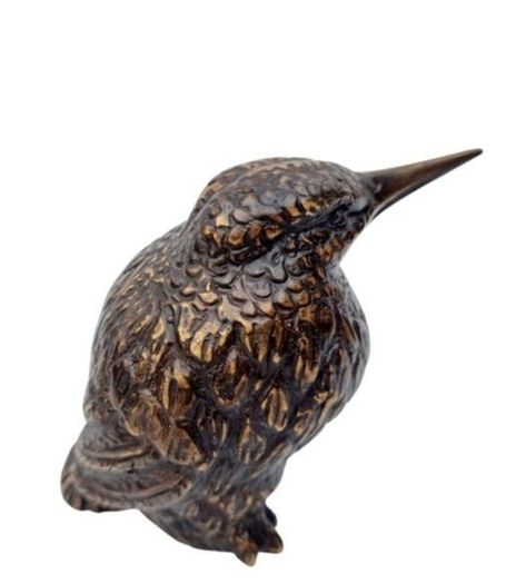 Kingfisher birds x 3 - Bronze