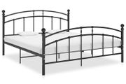 Bed Frame Black Metal 140x200 cm
