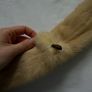 Vintage Real Fur Stole / Scarf Mink Style Retro Fur Wrap Image 5