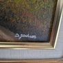 This Original Framed Oil on Canvas Painting is Signed by Irish artist D. Jackson, Stage or Movie Props in nice condition, Postage Available Vintage Landscape Oil Painting featuring a Country Cottage and Trees, Housed in a Highly Ornate, Gilded Baroque-Sty Image 4