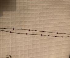 vintage red necklace