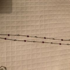 vintage red necklace