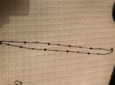 vintage red necklace