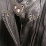 Leather Vintage Biker Jacket Image 5