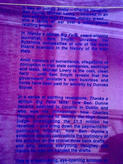 Thanks a million big fella Ireland Irish Ben Dunne Charlie Haughey Michael Lowry