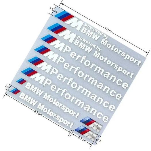 High Reflective Car Badge Decor Stickers Car Motorcycle Night Driving Safety Luminous Decals For BMW 1 3 5 7 Series X1 X3 X5 X7