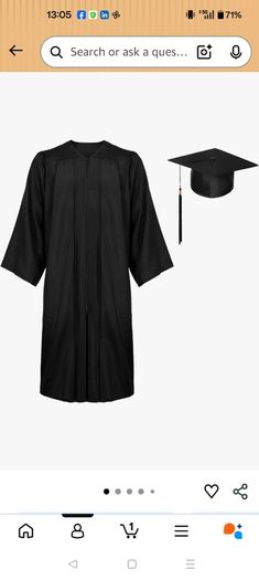 Graduation grown and cap for Adults