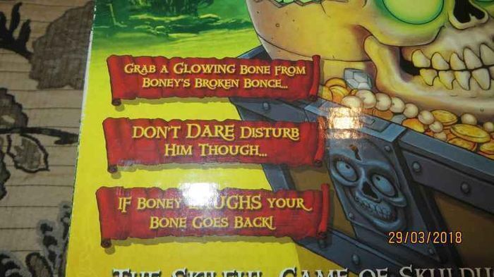 Glow in the Dark Boney Head Game Ages 5+