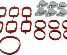 Swirl Flap Delete Kits with Inlet Manifold Kit 6 Valve Cap 22mm + 13 Inlet Gasket 11617790198 for B-M-W M47 E87 E46 E90 E91 E92 E93 E39 E60 E83 E53 11612246945 11612245439