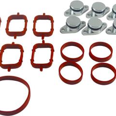 Swirl Flap Delete Kits with Inlet Manifold Kit 6 Valve Cap 22mm + 13 Inlet Gasket 11617790198 for B-M-W M47 E87 E46 E90 E91 E92 E93 E39 E60 E83 E53 11612246945 11612245439