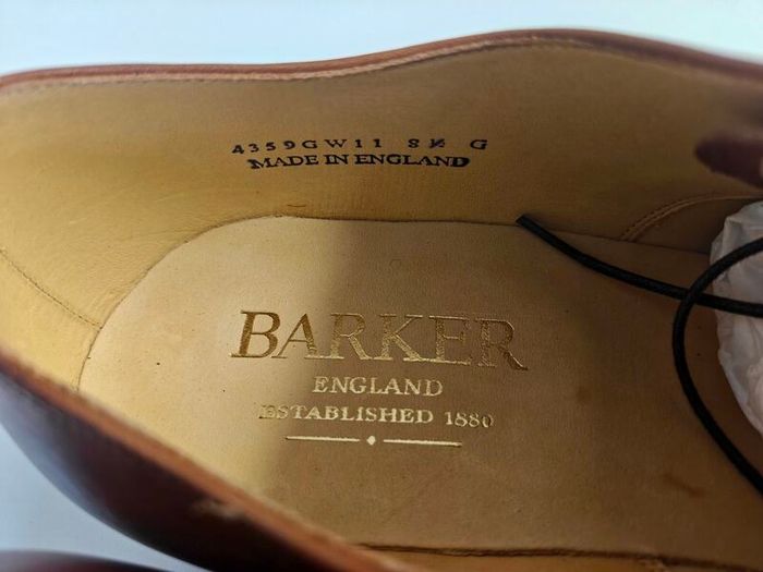 As New Mens Barker Oxfords Shoes