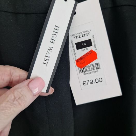 Carolyn Donnelly bnwt black high rise trousers size 14