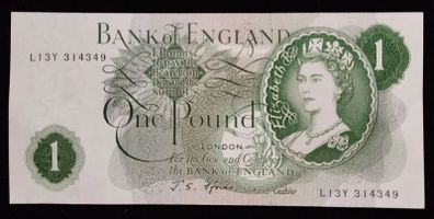 Great Britain | 1966-70 | 1 Pound | P.374e | L13Y 314349 | aUNC