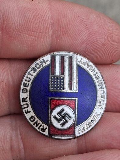 Trio of 1930's Party Pin Badges