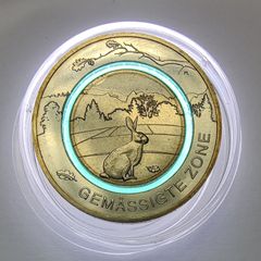 Germany 5 Euro Base Metals (Polymer Ring) Uncirculated Coin 2019 - Moderate Zone (A) - Earth's Climate Zones
