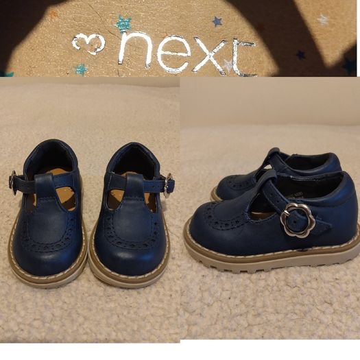 Next Kids T-bar navy blue Shoes
