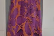 MINT VELVET Mauve and Salmon Floral Ruffle Midi Sz 10 UK - Rrp 220 (New)