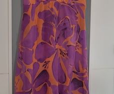 MINT VELVET Mauve and Salmon Floral Ruffle Midi Sz 10 UK - Rrp 220 (New)