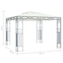 Gazebo with String Lights 300x300 cm Cream Image 7