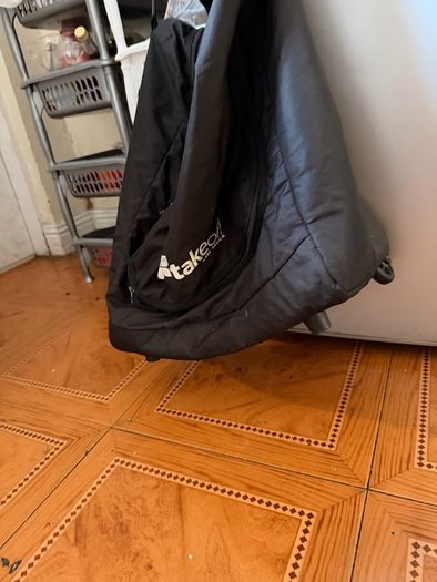 Two extra-large wheeled bags for organizing things; only one zipper doesn't work, but replacing it will make them like new.