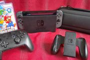 Nintendo Switch Console Bundle with Pro Controllers and Games