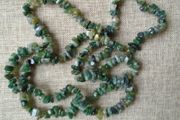 Moss Agate chip beads, Gemstone beads,Jewellery making supplies.Craft supplies
